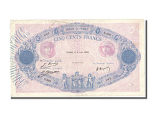 France, 500 Francs, 500 F 1888-1940 ''Bleu et Rose'', 1923, KM #66j,...