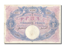 Geldschein, Frankreich, 50 Francs, 500 F 1888-1940 ''Bleu et Rose'', 1913