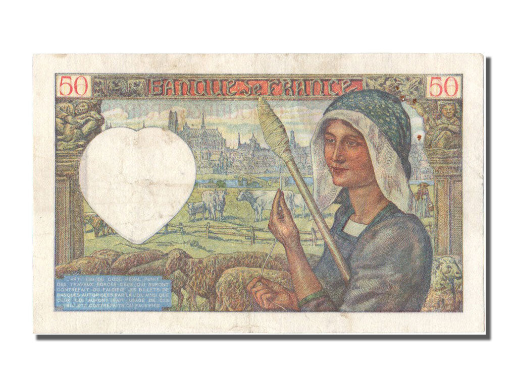 Billet, France, 50 Francs, 50 F 1940-1942 ''Jacques Coeur'', 1940, 1940-12-05