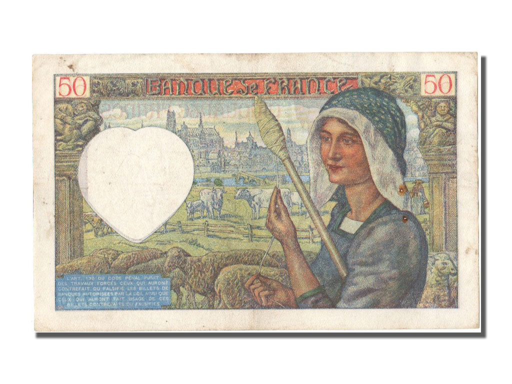 Billet, France, 50 Francs, 50 F 1940-1942 ''Jacques Coeur'', 1940, 1940-12-05