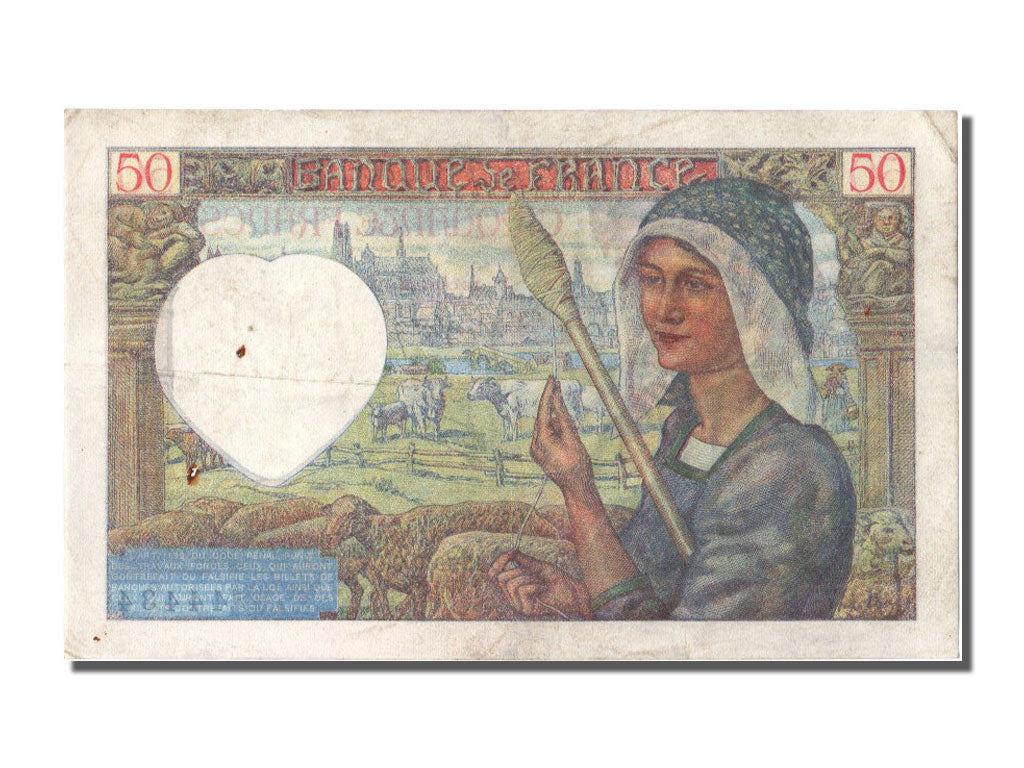 Billet, France, 50 Francs, 50 F 1940-1942 ''Jacques Coeur'', 1940, 1940-12-05