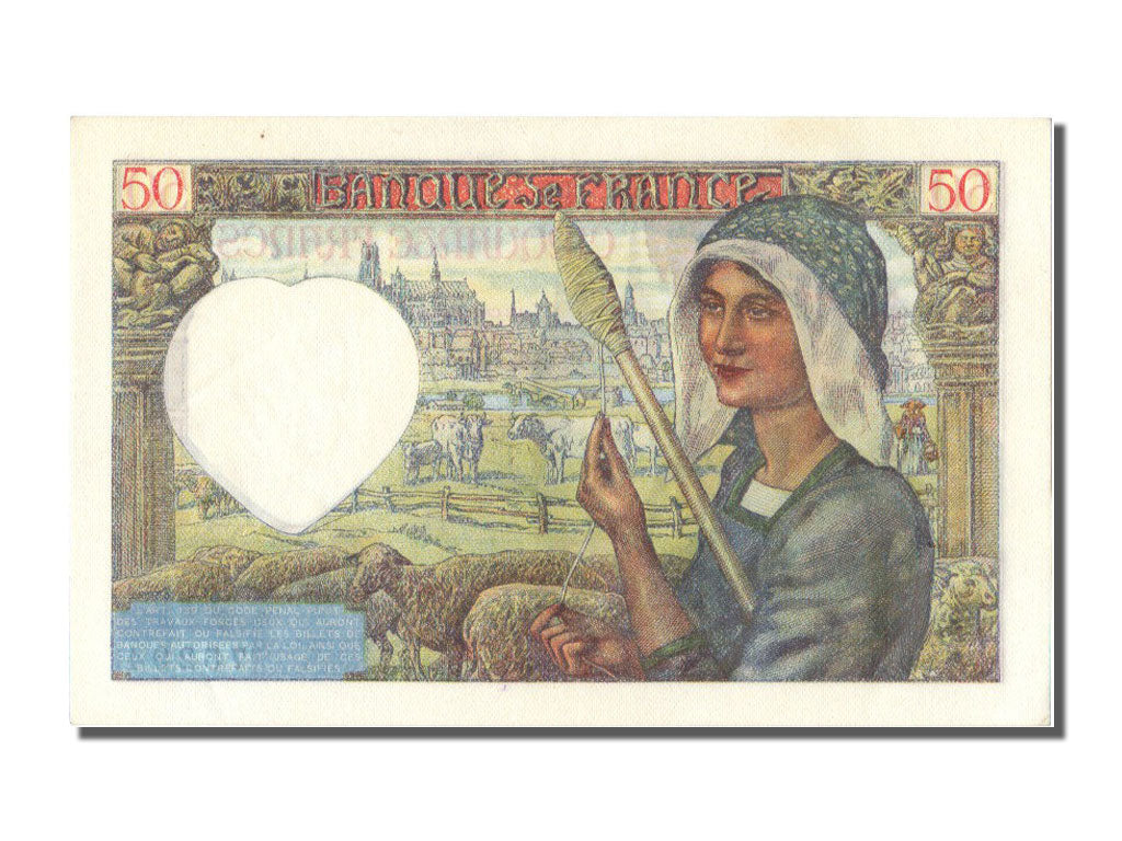 Banknote, France, 50 Francs, 50 F 1940-1942 ''Jacques Coeur'', 1941, 1941-03-13