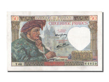 Banknote, France, 50 Francs, 50 F 1940-1942 ''Jacques Coeur'', 1941, 1941-04-24