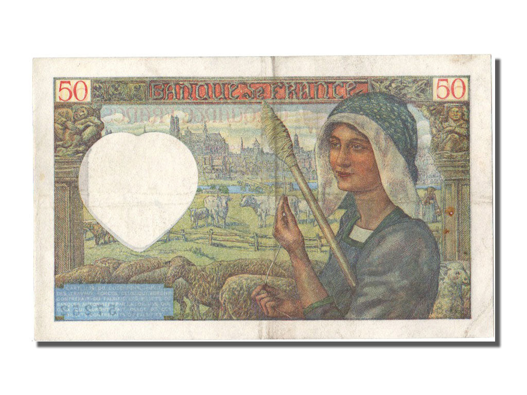 France, 50 Francs, 50 F 1940-1942 ''Jacques Coeur'', 1941, KM #93, 1941-05-15,..