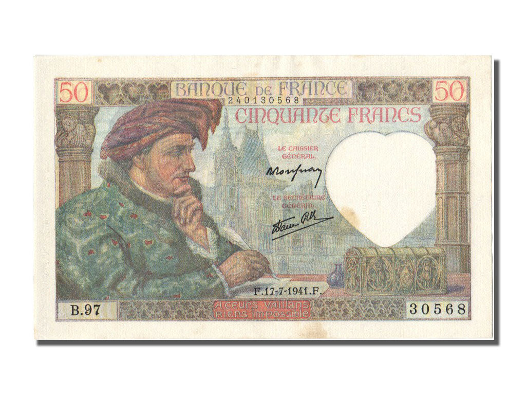 50 Francs Jacques Coeur type 1941