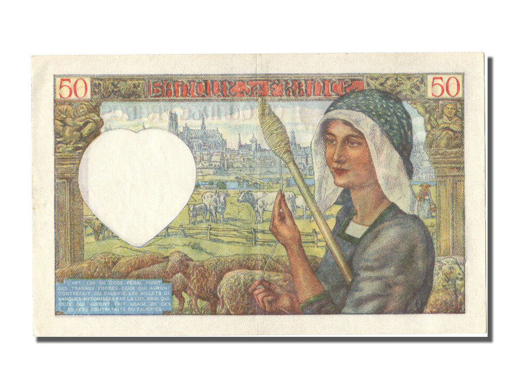 Francia, 50 Francs, 50 F 1940-1942 ''Jacques Coeur'', 1941, KM:93, 1941-11-20...