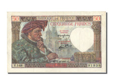 Francia, 50 Francs, 50 F 1940-1942 ''Jacques Coeur'', 1941, KM:93, 1941-12-18...