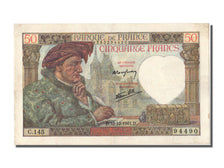 Banknote, France, 50 Francs, 50 F 1940-1942 ''Jacques Coeur'', 1941, 1941-12-18
