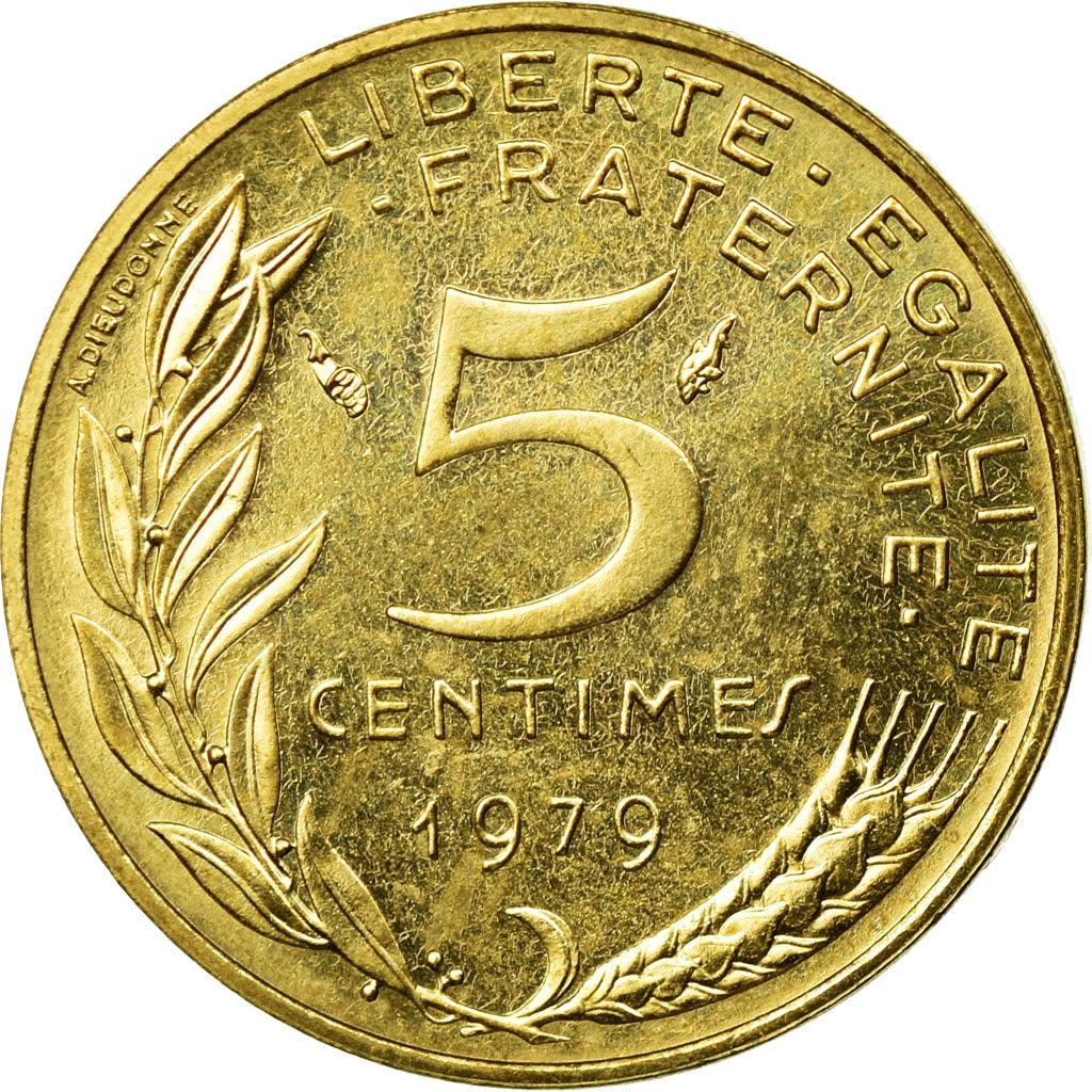 Münze, Frankreich, Marianne, 5 Centimes, 1979, STGL, Aluminum-Bronze