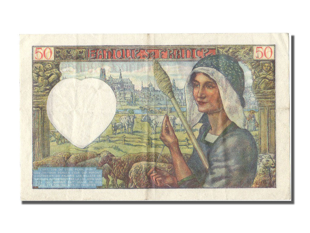 Francia, 50 Francs, 50 F 1940-1942 ''Jacques Coeur'', 1942, KM:93, 1942-05-15...