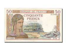 Geldschein, Frankreich, 50 Francs, 50 F 1934-1940 ''Cérès'', 1939, 1939-11-09