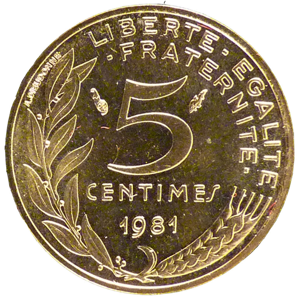 V ème République, 5 Centimes Marianne