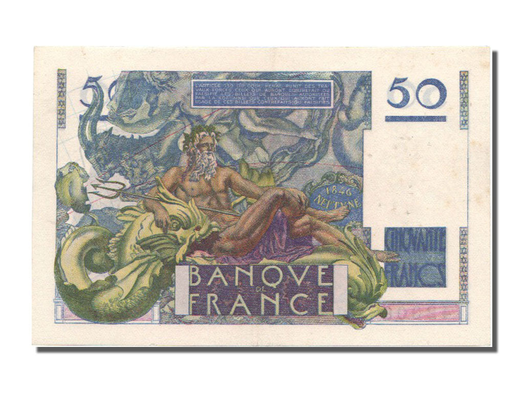 Francia, 50 Francs, 50 F 1946-1951 ''Le Verrier'', 1947, KM:127b, 1947-06-12,...