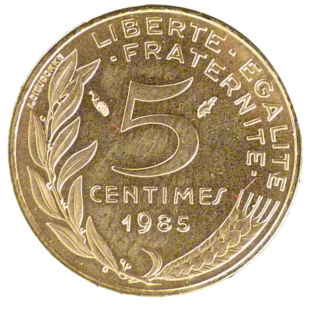 V ème République, 5 Centimes Marianne