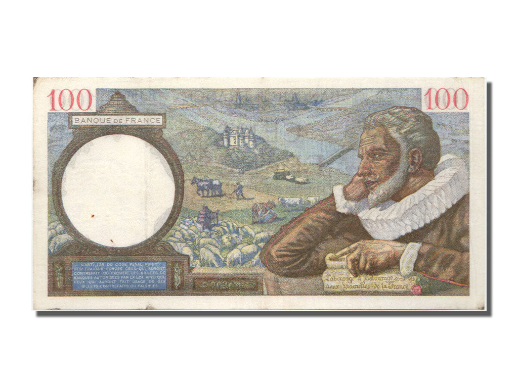 Banknote, France, 100 Francs, 100 F 1939-1942 ''Sully'', 1941, 1941-02-20