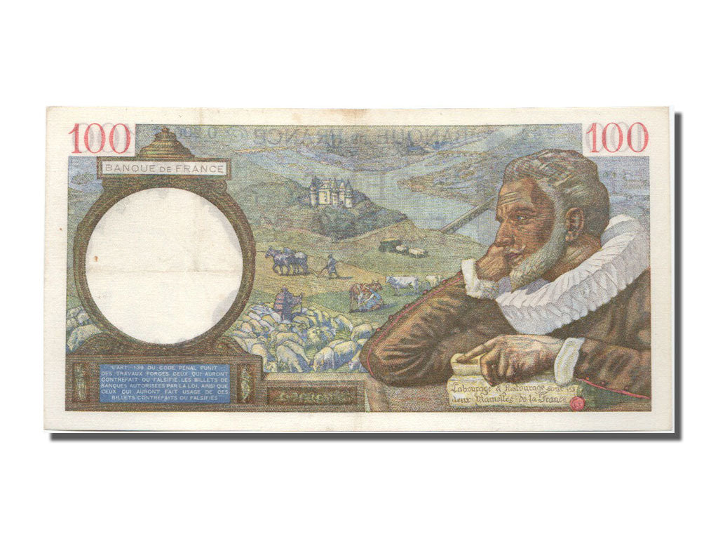 France, 100 Francs, 100 F 1939-1942 ''Sully'', 1941, KM #94, 1941-03-13,...