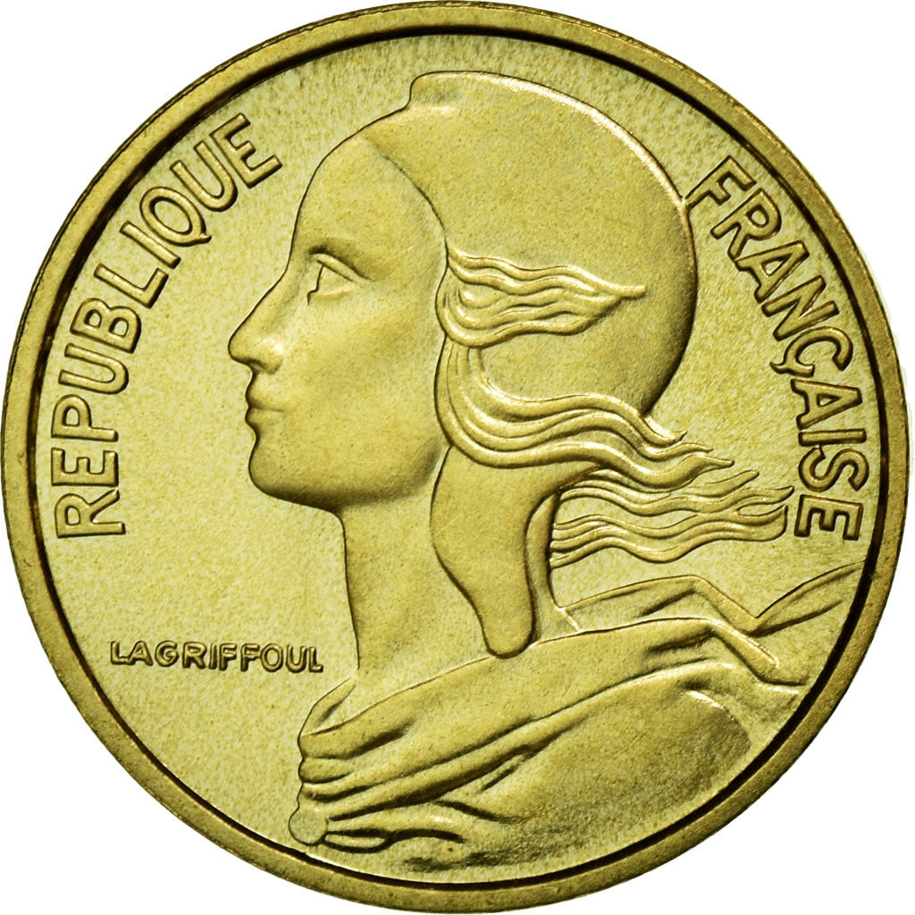 Moneta, Francia, Marianne, 5 Centimes, 1974, Paris, FDC, Alluminio-bronzo