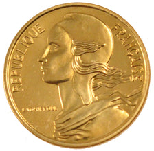 FRANCE, 5 Centimes, 1991, MS(65-70), Bronze-Aluminium-Nickel, Gadoury #175a,...