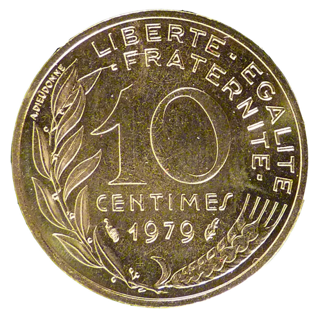 Francia, Marianne, 10 Centimes, 1979, FDC, Alluminio-bronzo, Gadoury:293