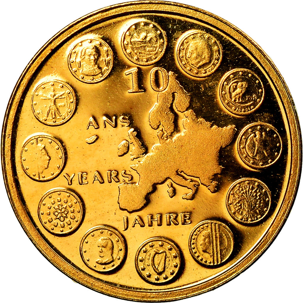 França, Medal, 10 ans de l'Euro, Políticas, Sociedade, Guerra, MS(65-70)