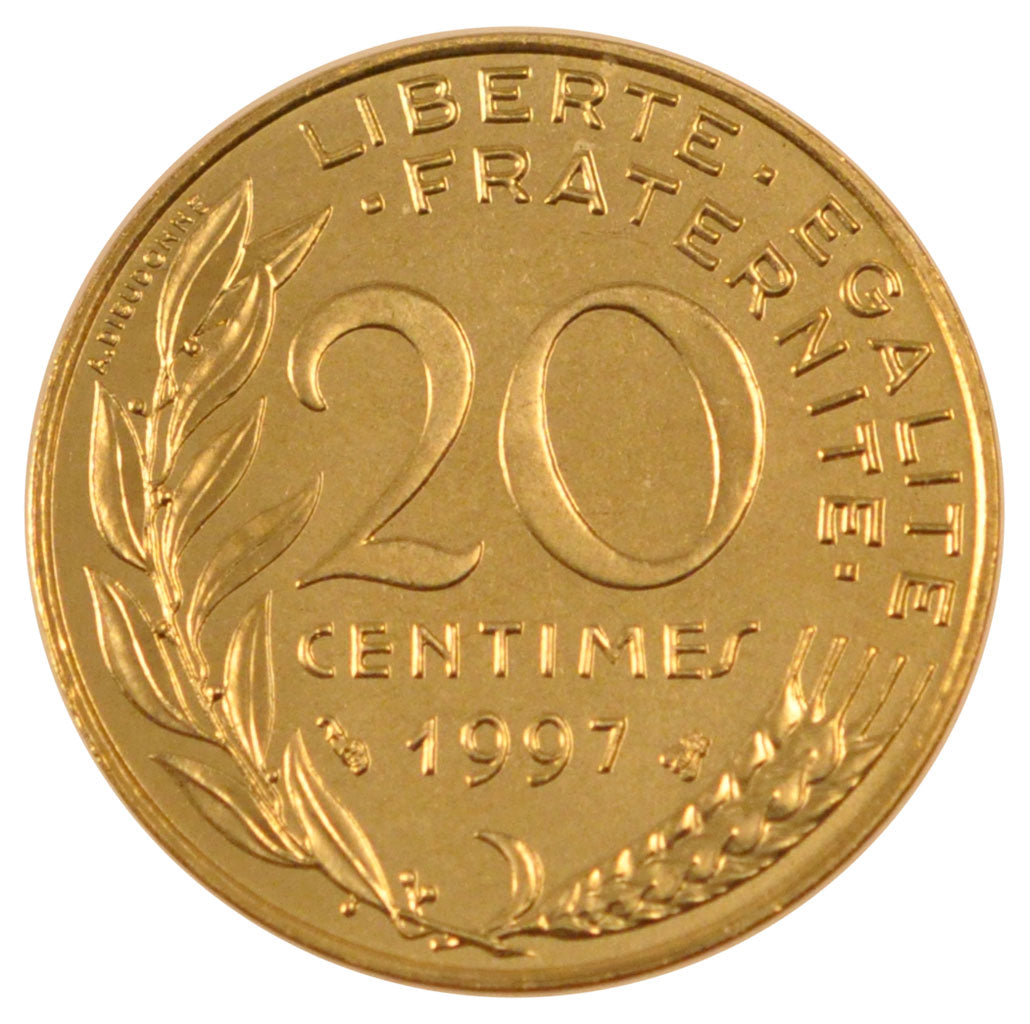 Vème République, 20 Centimes Marianne 