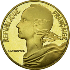 Munten, Frankrijk, Marianne, 20 Centimes, 2000, Paris, FDC, Aluminum-Bronze