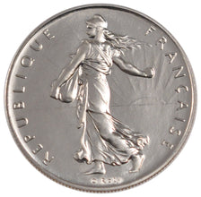 FRANCE, Semeuse, Franc, 1985, Paris, KM #925.1, MS(65-70), Nickel, 24, Gadoury..