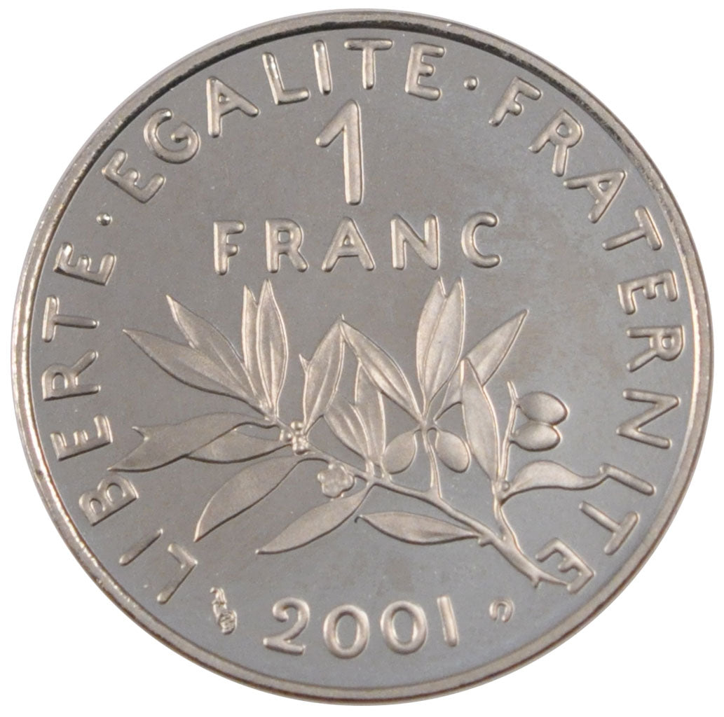 Francia, Semeuse, Franc, 2001, FDC, Nichel, Gadoury:474b