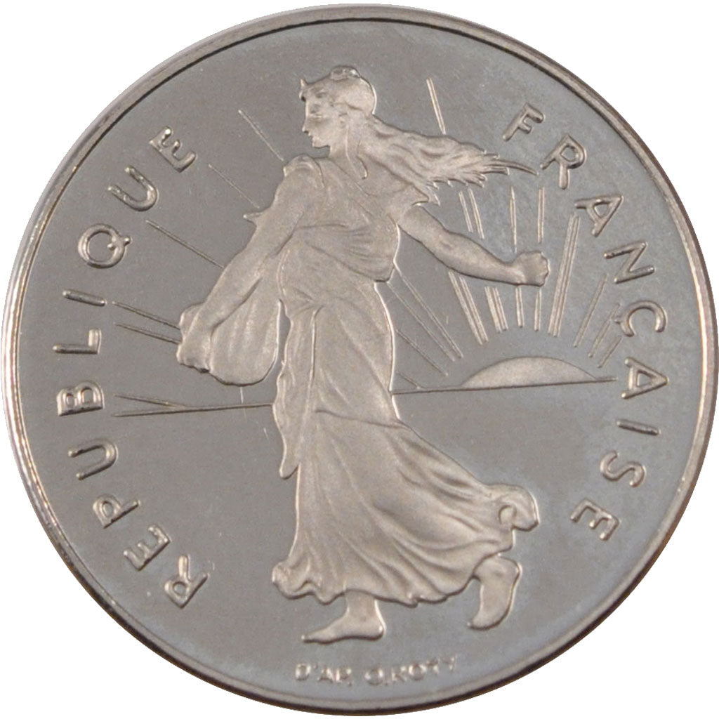 Coin, France, Semeuse, Franc, 2000, MS(65-70), Nickel, KM:925.2, Gadoury:474b