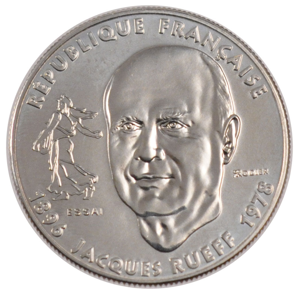 FRANCE, 1 Franc, 1996, MS(65-70), Nickel, Gadoury #481, 6.00
