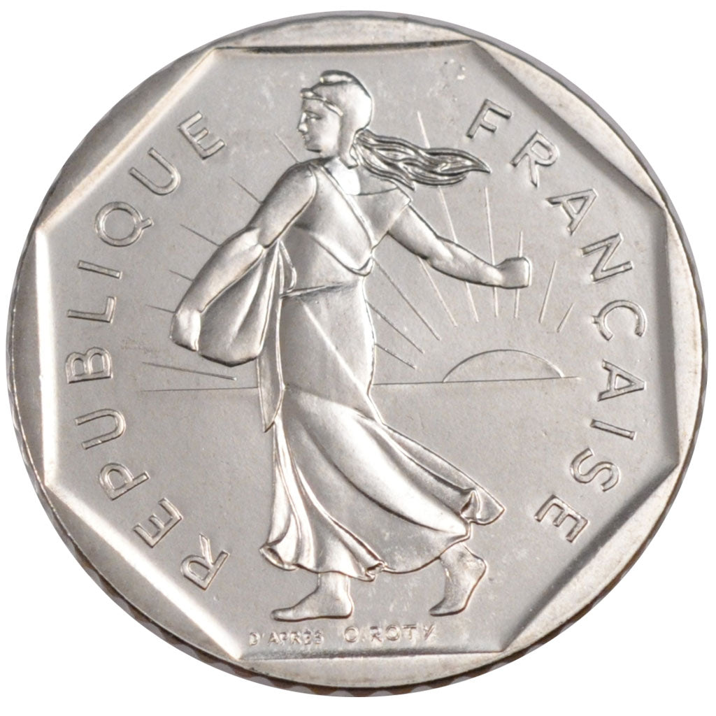 Francia, Semeuse, 2 Francs, 1991, FDC, Nichel, KM:942.2, Gadoury:547