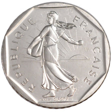FRANCE, Semeuse, 2 Francs, 1991, KM #942.2, MS(65-70), Nickel, 26.5, Gadoury...