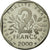 Moneda, Francia, Semeuse, 2 Francs, 2000, FDC, Níquel, KM:942.2, Gadoury:547b