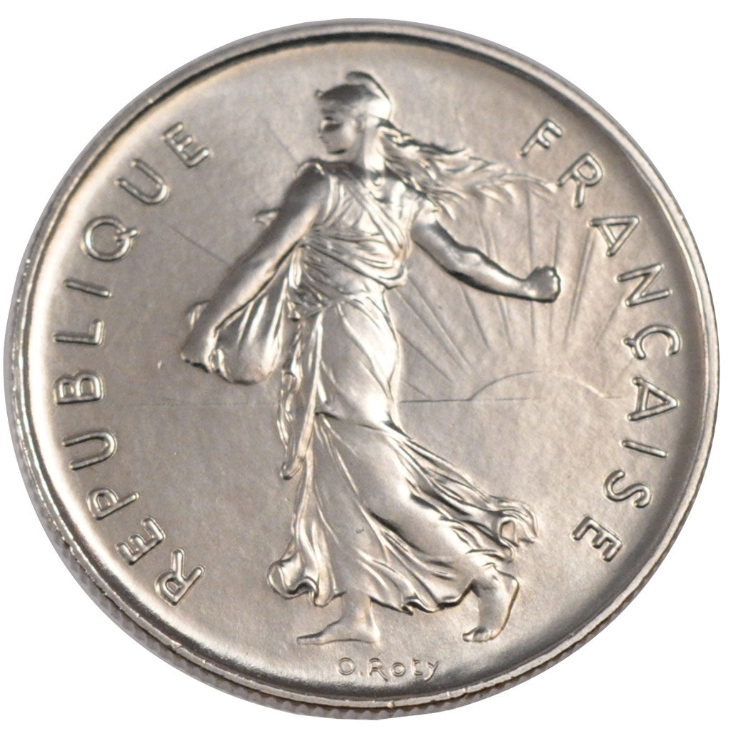FRANCE, Semeuse, 5 Francs, 1974, Paris, KM #926a.1, MS(65-70), Nickel Clad...