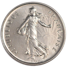 FRANCE, Semeuse, 5 Francs, 1974, Paris, KM #926a.1, MS(65-70), Nickel Clad...