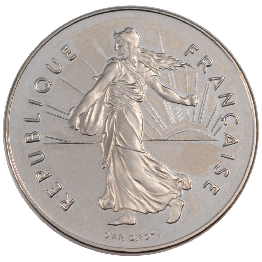 FRANCE, Semeuse, 5 Francs, 2001, Paris, KM #926a.2, MS(65-70), Nickel Clad...