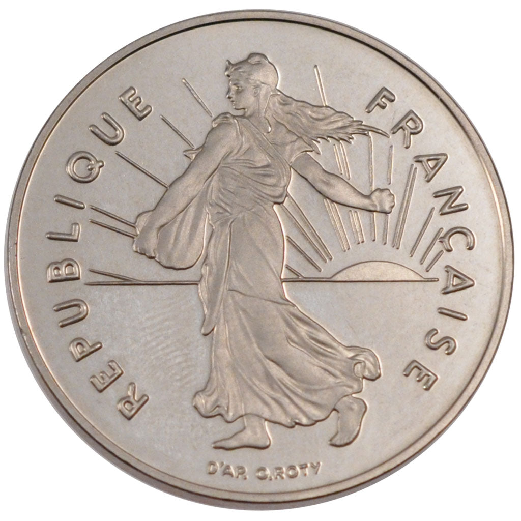 Francia, Semeuse, 5 Francs, 1991, FDC, Nichel placcato rame-nichel, Gadoury:771a