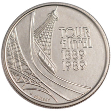 Vème République, 5 Francs centenaire de la tour Eiffel Essai