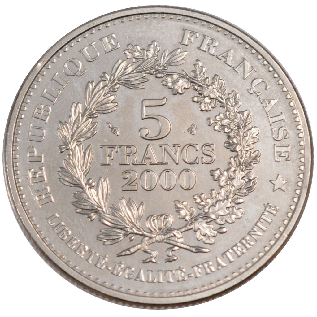 FRANCE, Statère des Parisii, 5 Francs, 2000, Paris, KM #1222, MS(65-70), C...