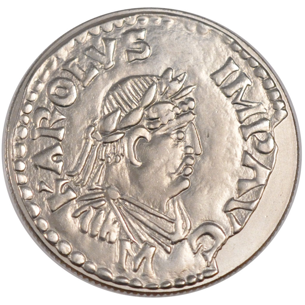 FRANCE, Denier de Charlemagne, 5 Francs, 2000, Paris, KM #1223, MS(65-70),...