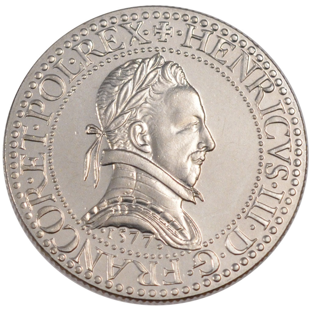 FRANCE, Franc d'Henri III, 5 Francs, 2000, Paris, KM #1963, MS(65-70),...
