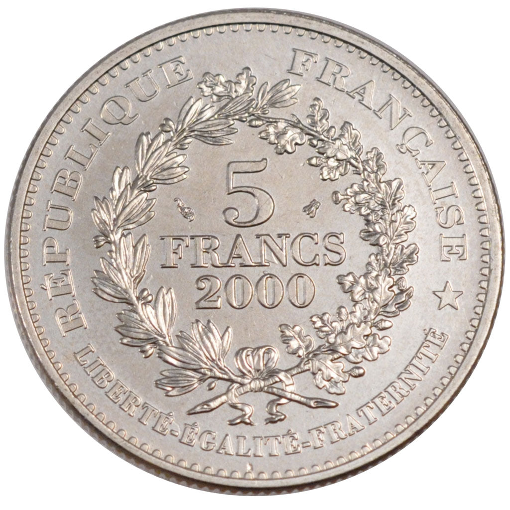 FRANCE, Franc d'Henri III, 5 Francs, 2000, Paris, KM #1963, MS(65-70),...