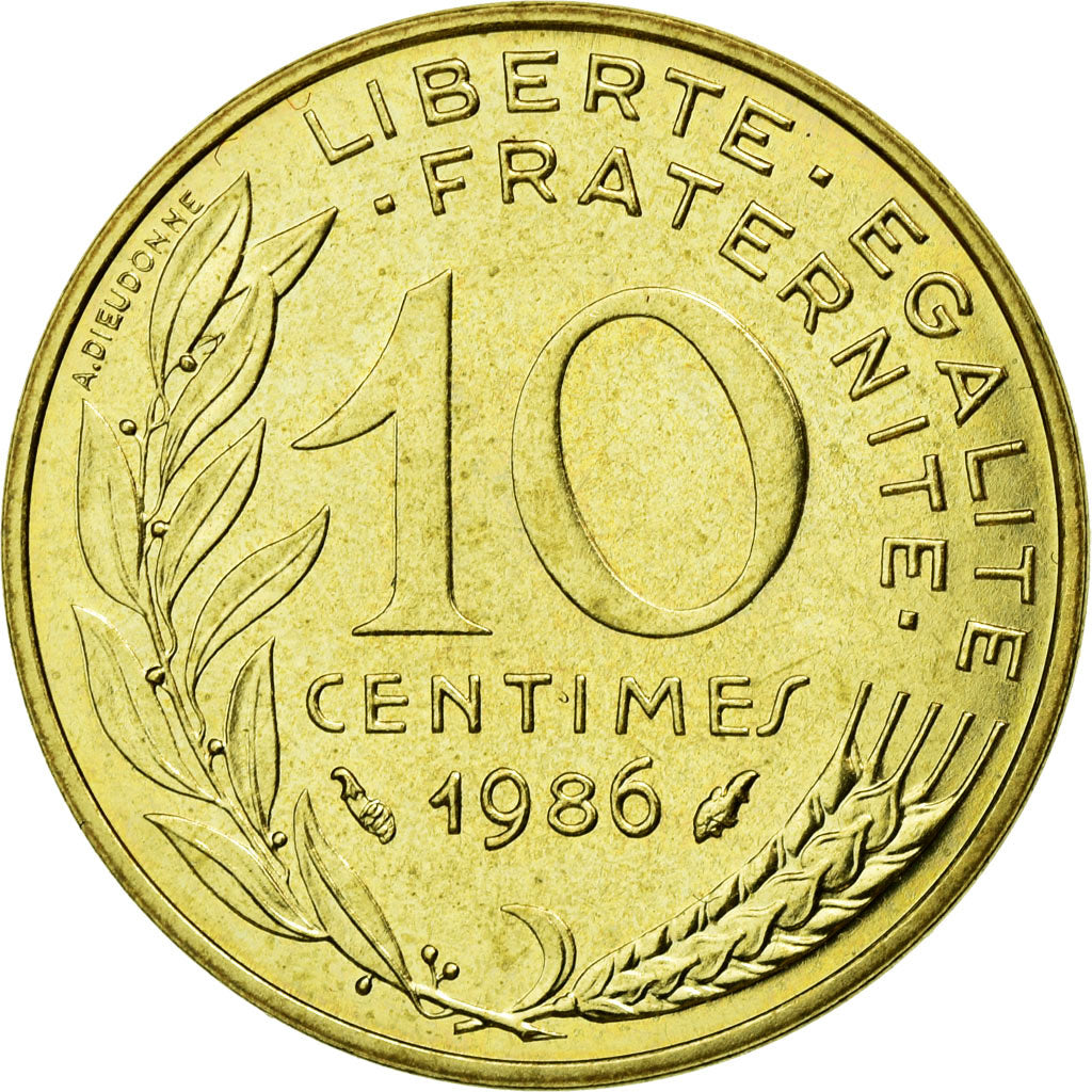 Monnaie, France, Marianne, 10 Centimes, 1986, FDC, Aluminum-Bronze, Gadoury:293