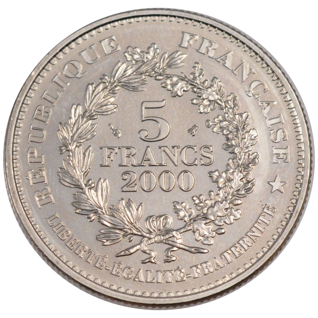 FRANCE, Marianne du nouveau franc, 5 Francs, 2000, Paris, KM #1967, MS(65-70),..