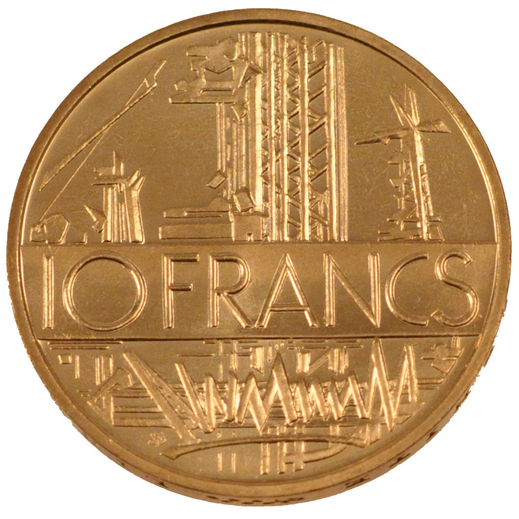 FRANCE, 10 Francs, 1977, MS(65-70), Cupro-nickel Aluminium, Gadoury #814, 10.00