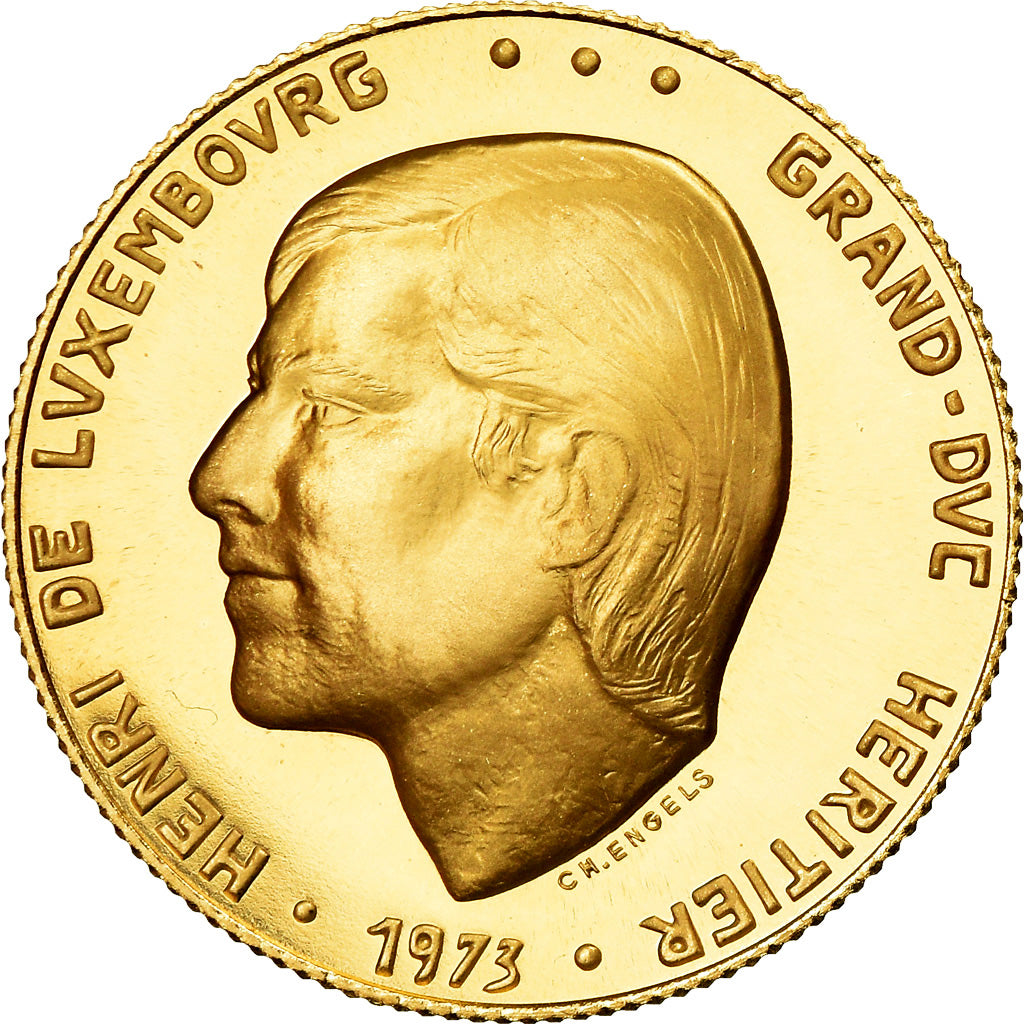 Luxembourg, Token, 40 Francs, Henri de Luxembourg, Grand Duc Héritier, 1973