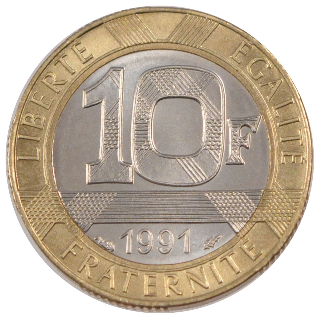 Vème République, 10 Francs Génie de la Bastille 
