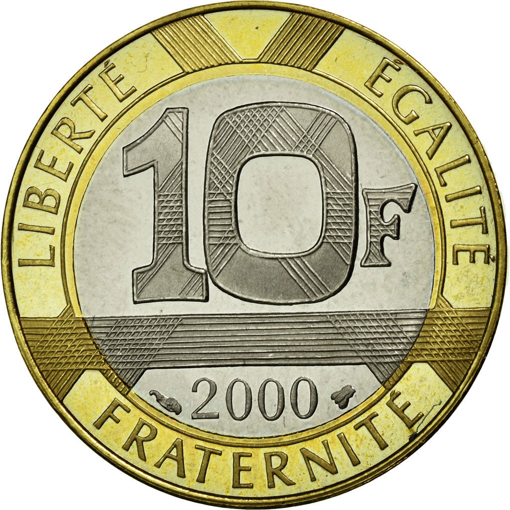 Coin, France, Génie, 10 Francs, 2000, MS(65-70), Aluminum-Bronze, Gadoury:827a