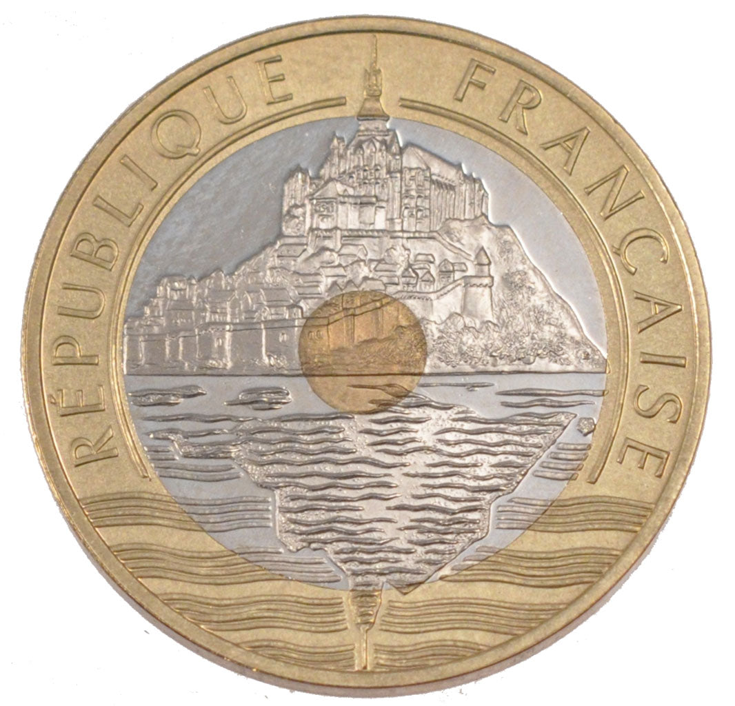 FRANCE, 20 Francs, 2001, MS(65-70), Bimetallic, Gadoury #871a, 9.00