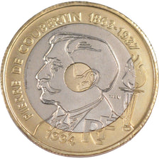 Vème République, 20 Francs Pierre de Coubertin Essai